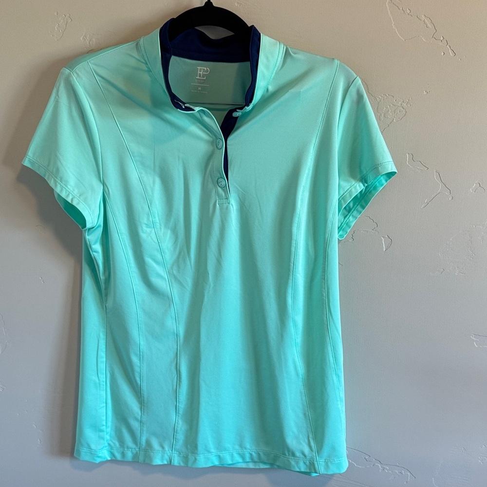 EP New York seafoam green tennis or golf shirt. NWOT